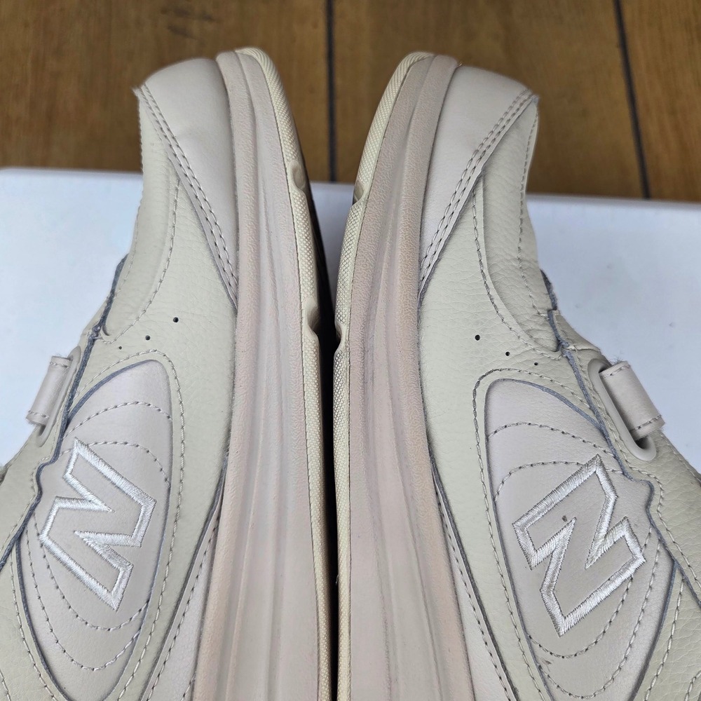 New Balance 577 Bone Beige Leather Walking Shoes Hook Loop MW577VB Mens 10 D - Picture 13 of 16